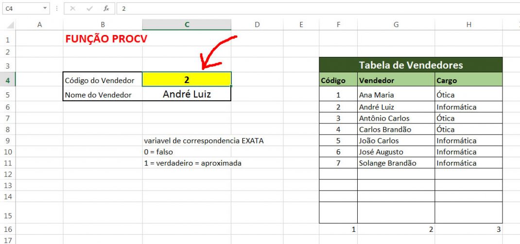 Procv Excel O Que é E Como Fazer Procv Passo A Passo Rápido 6468