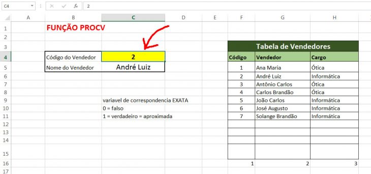 PROCV Excel - O que é e Como fazer Procv Passo a Passo, Rápido.